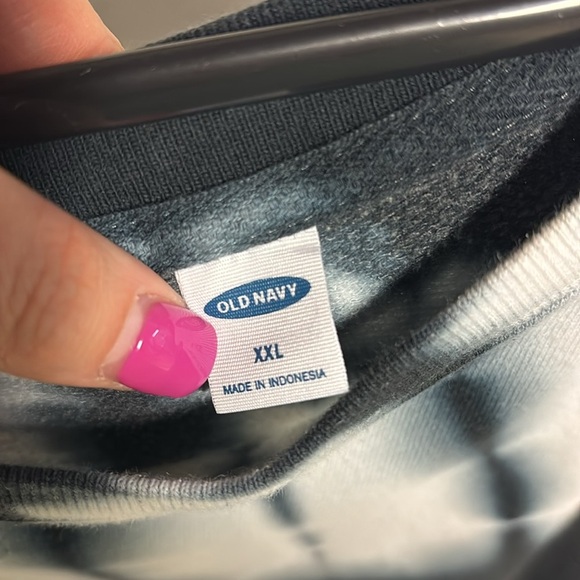 Old Navy, Navy and White Long Sleeve Sweatshirt - Picture 2 of 7